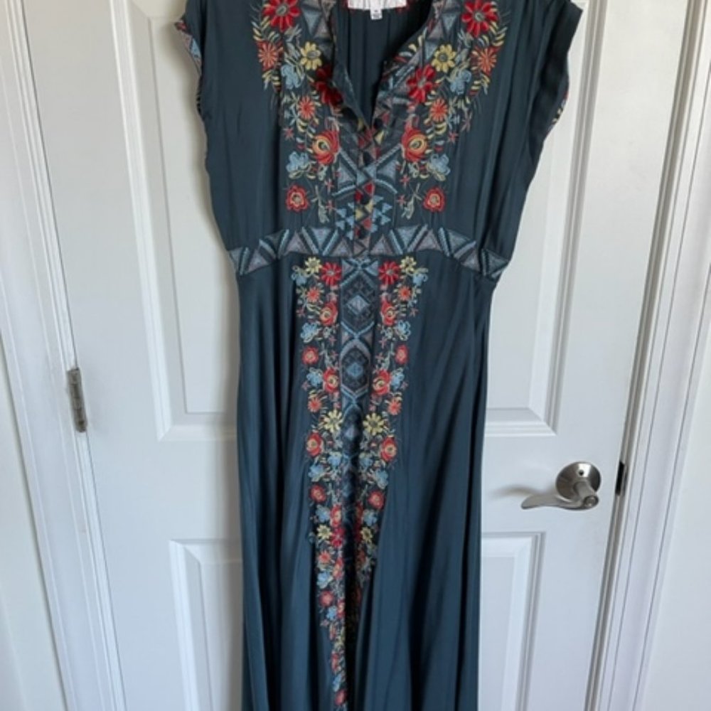 Johnny Was, size M, Blue floral